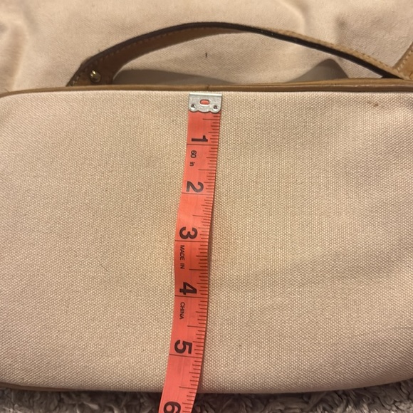 Escada Vintage canvas and leather Tan and Cream backpack - Picture 8 of 11